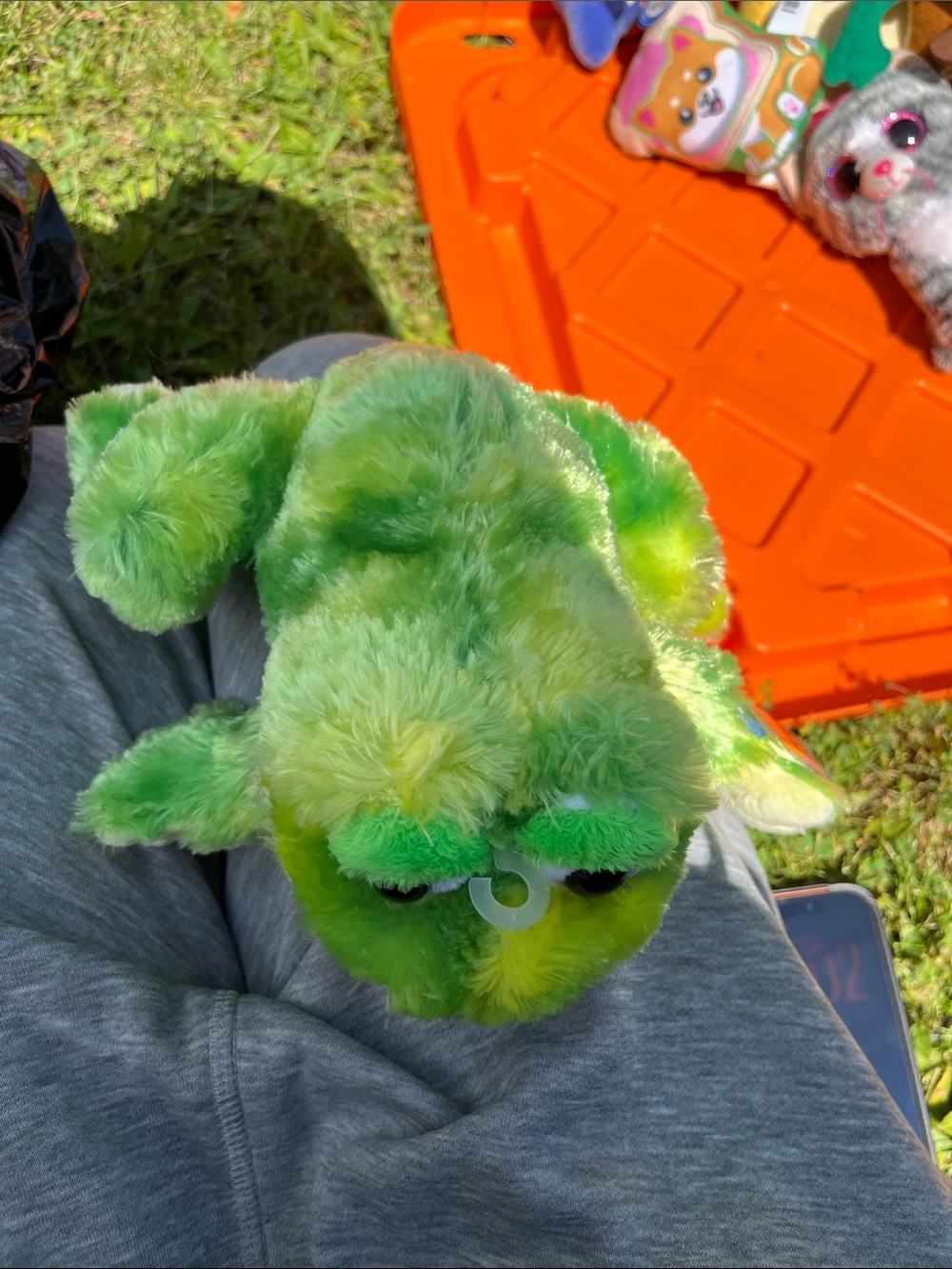 Green Tie-Dye Fuzzy webkins Plush Toy